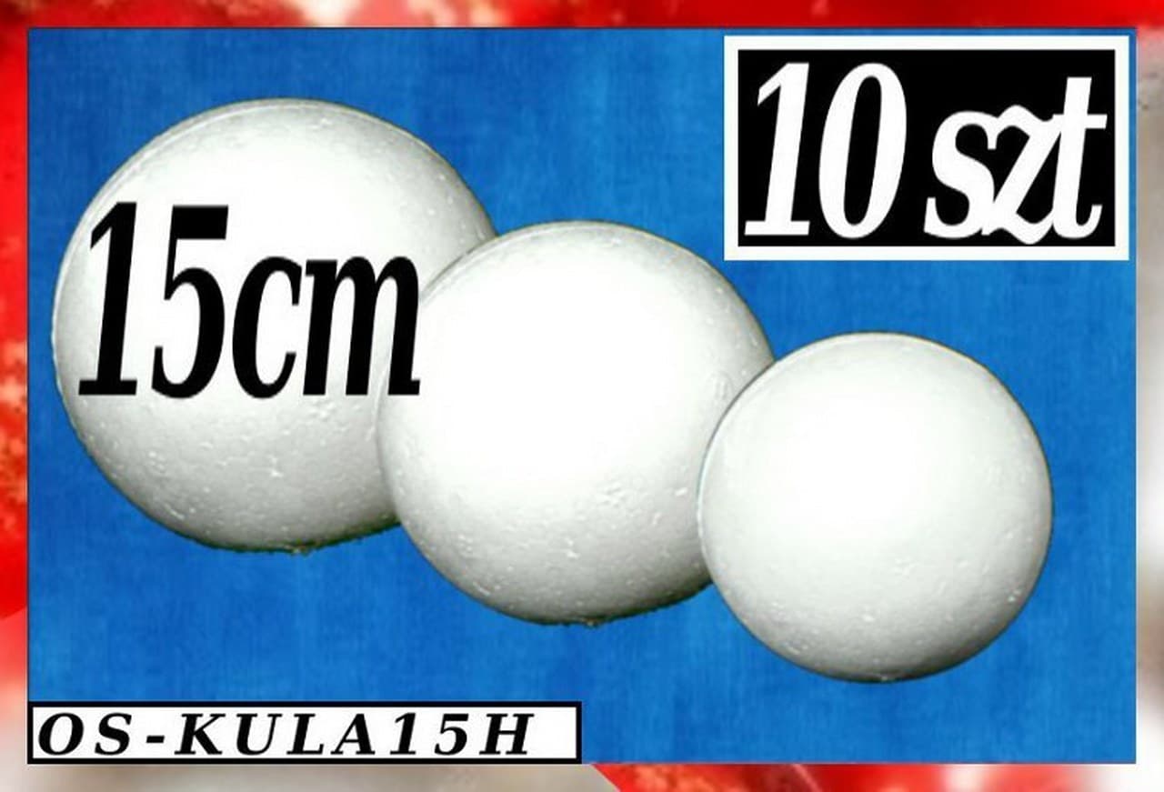 Kule styropianowe 15cm/10szt.