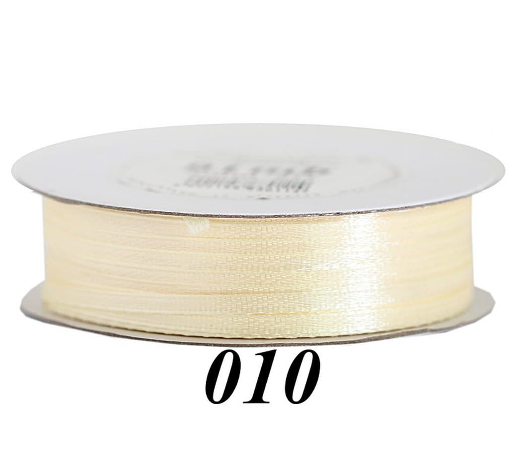 Wstążka satynowa 3mm/91mb, kremowa