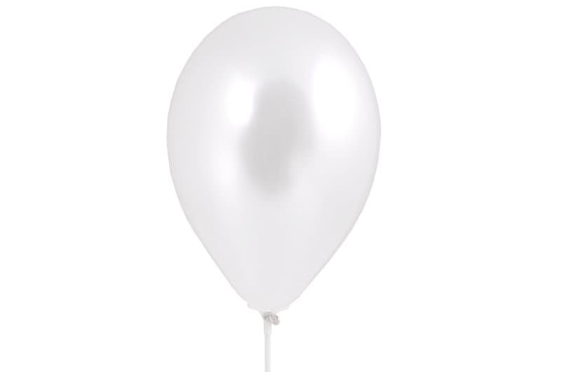 Balony metaliczne 10 cali, 100szt. białe perłowe