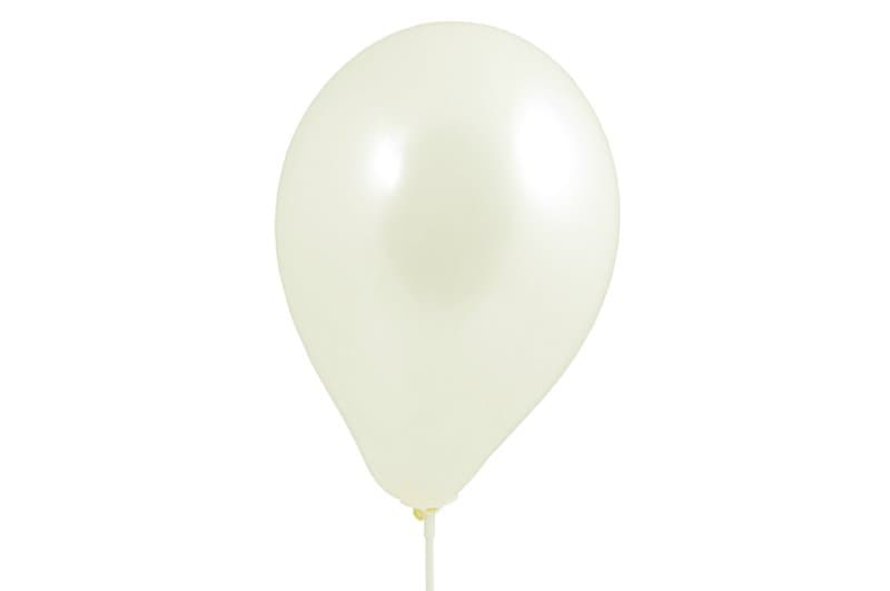 Balony metaliczne 10 cali, 100szt. kremowe