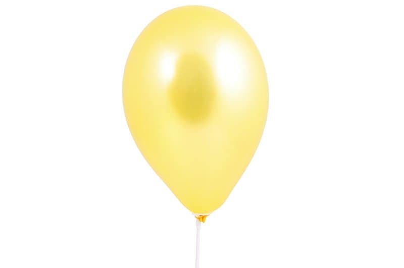 Balony metaliczne 10 cali, 100szt. żółte