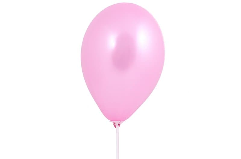 Balony metaliczne 10 cali, 100szt. różowe