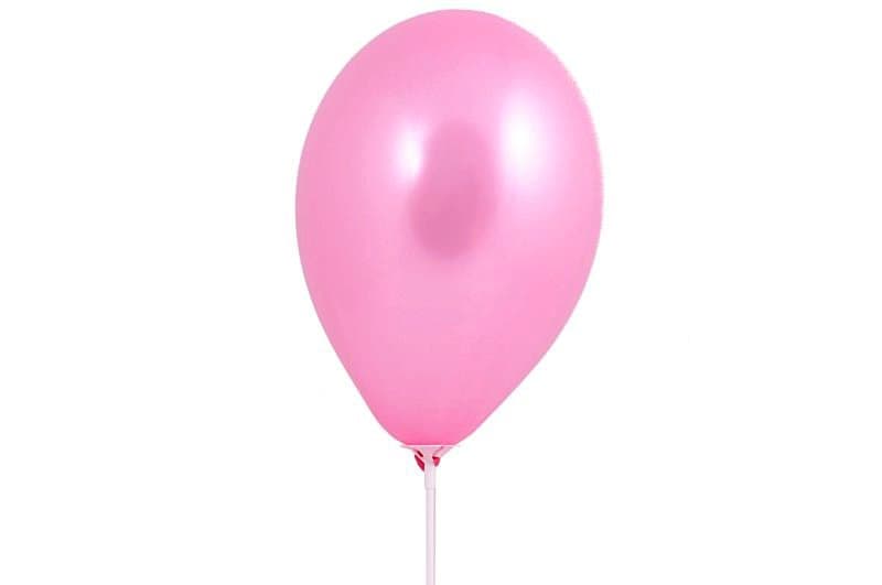 Balony metaliczne 10 cali, 100szt. fuksja