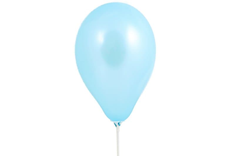 Balony metaliczne 10 cali, 100szt. błękitne