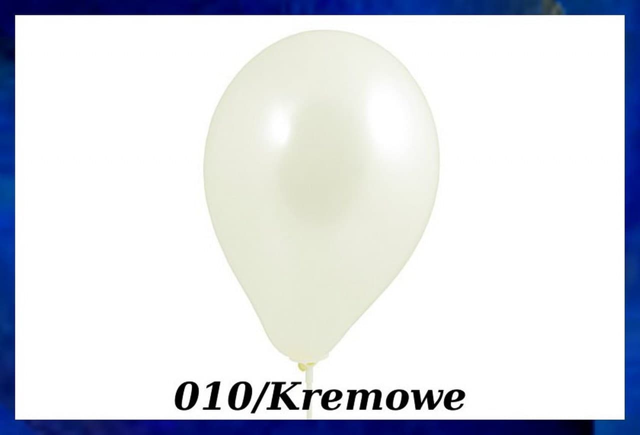 Balony metaliczne 10 cali, 100szt. kremowe
