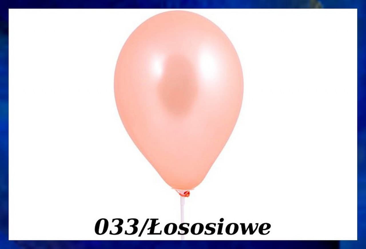 Balony metaliczne 10 cali, 100szt. łososiowe