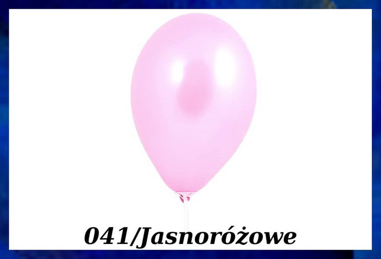 Balony metaliczne 10 cali, 100szt. jasnoróżowe