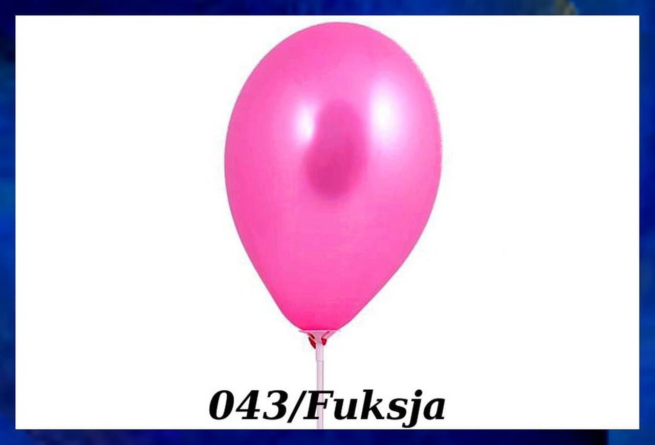 Balony metaliczne 10 cali, 100szt. fuksja
