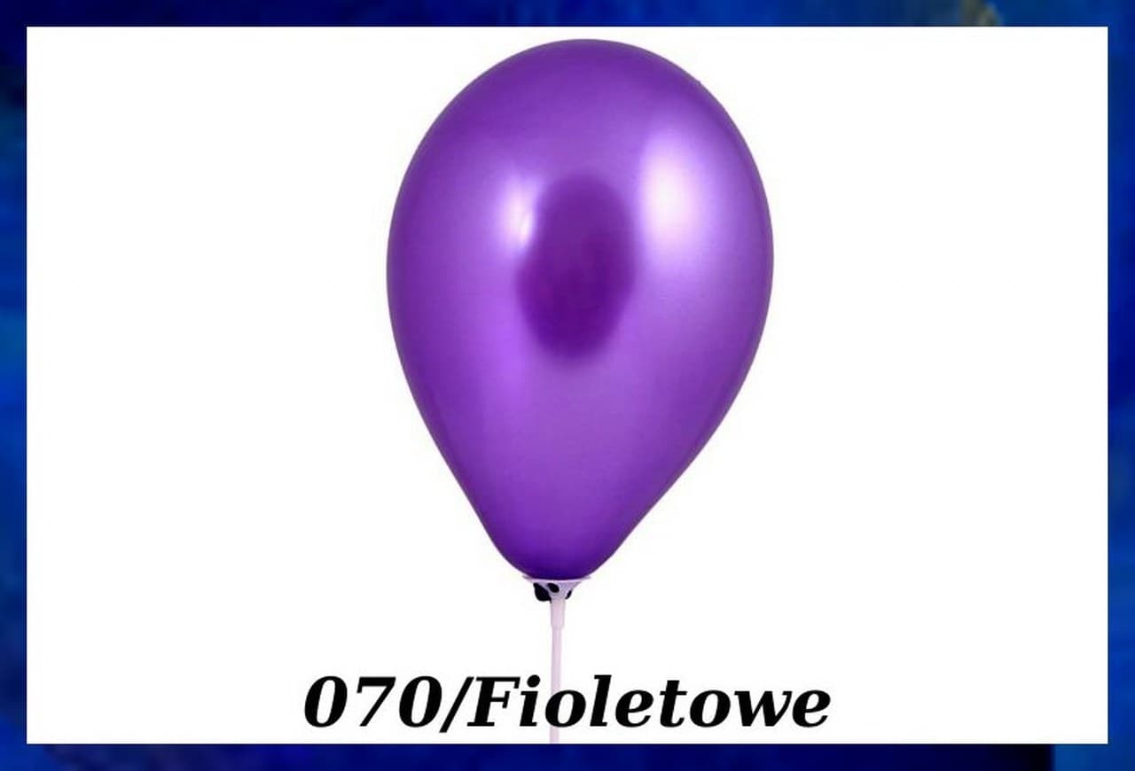 Balony metaliczne 10 cali, 100szt. fioletowe