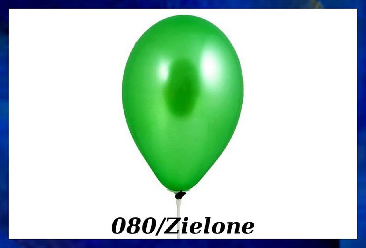 Balony metaliczne 10 cali, 100szt. zielone