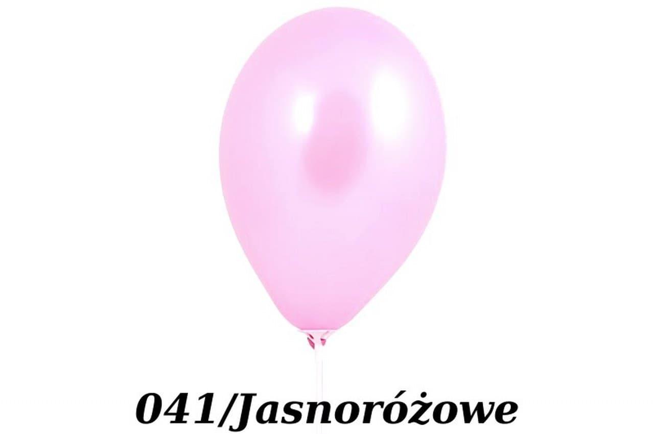 Balony metaliczne 12 cali, 100szt. jasnoróżowe