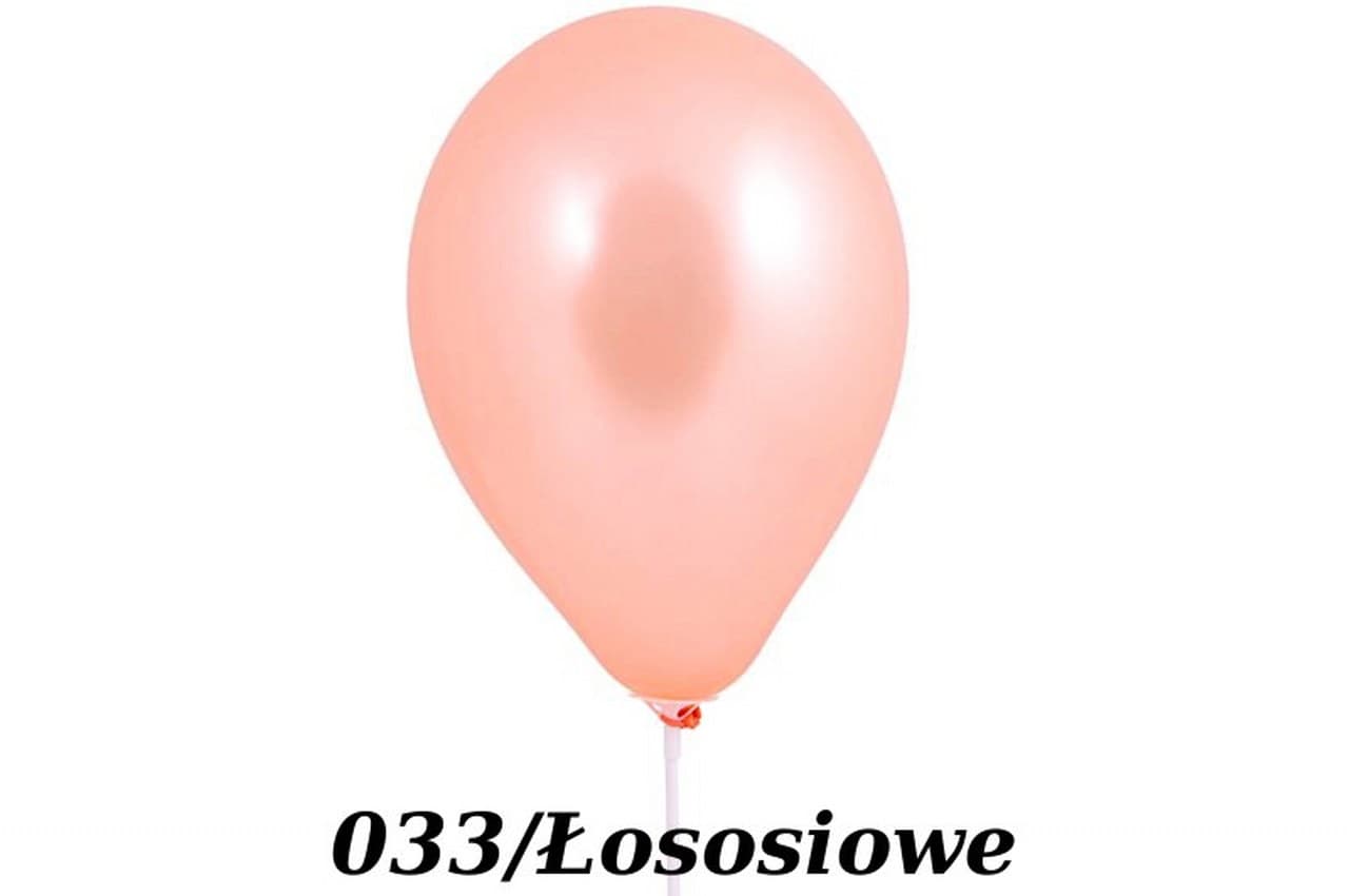 Balony metaliczne 12 cali, 100szt. łososiowe