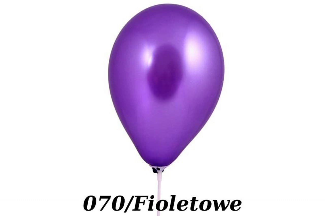 Balony metaliczne 12 cali, 100szt. fioletowe