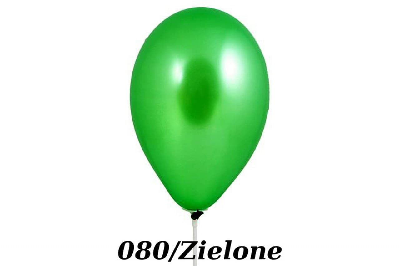 Balony metaliczne 12 cali, 100szt. zielone