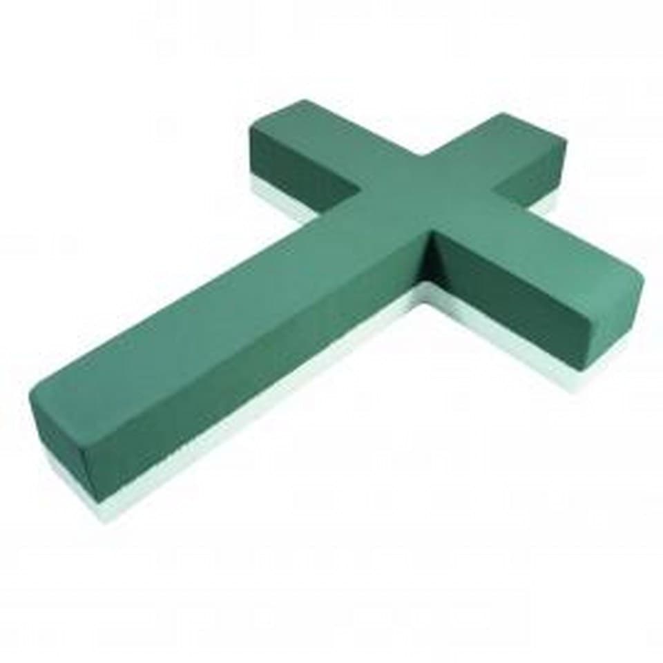 Gąbka Florystyczna krzyż na podstawce 6x30x40cm