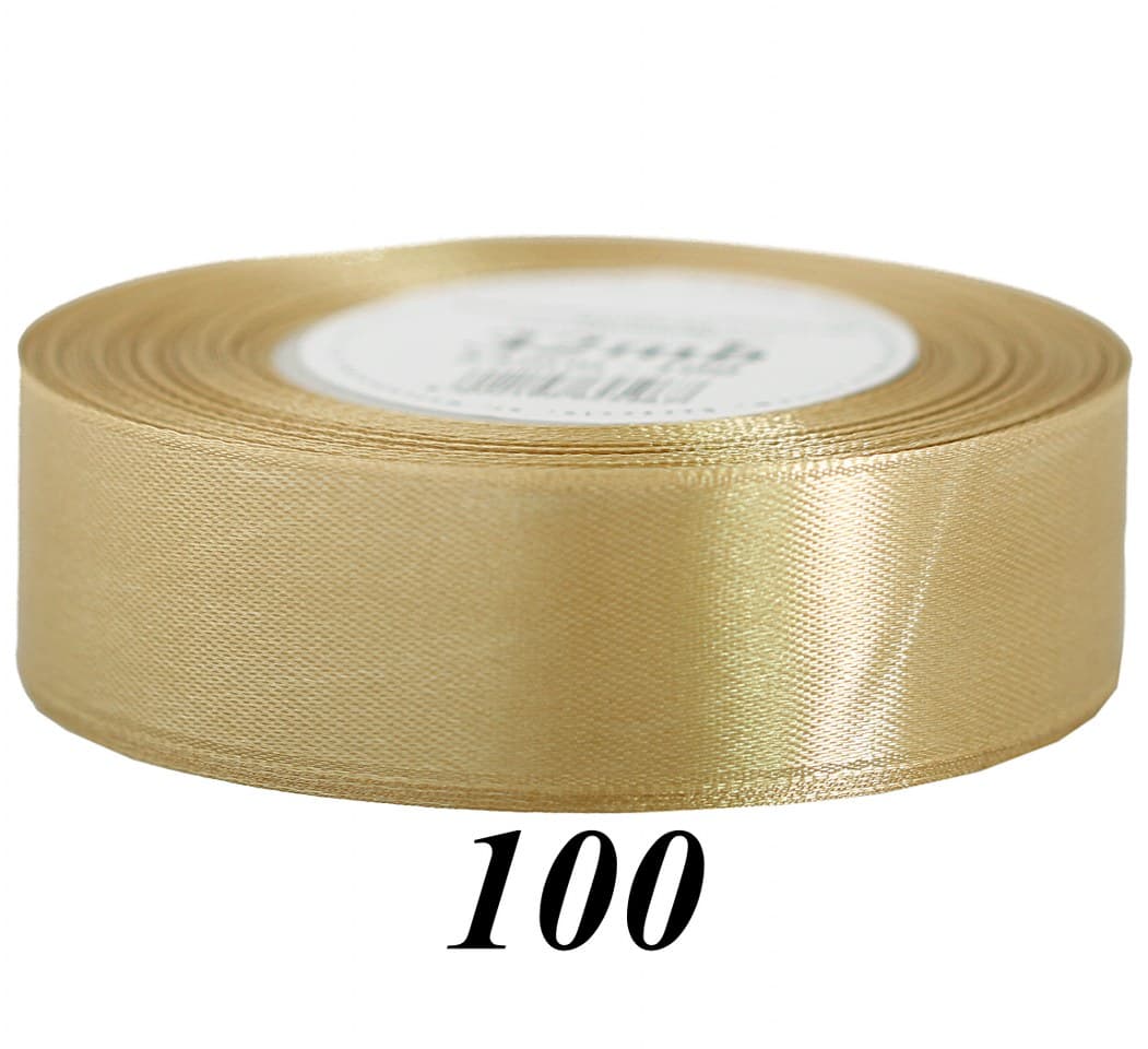 Wstążka satynowa 25mm/32mb, złota