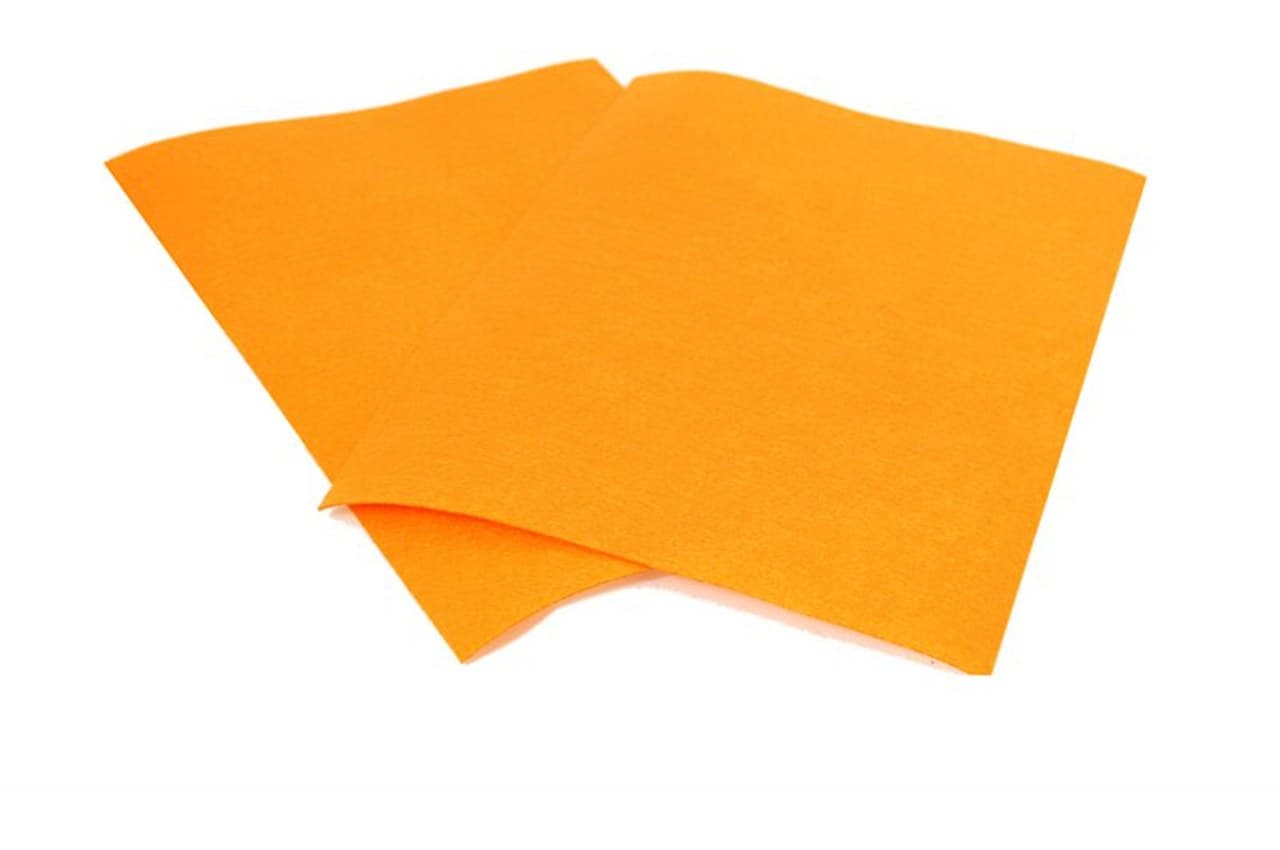 Filc dekoracyjny, grubość 1,5mm, 20x30cm pomarańcz
