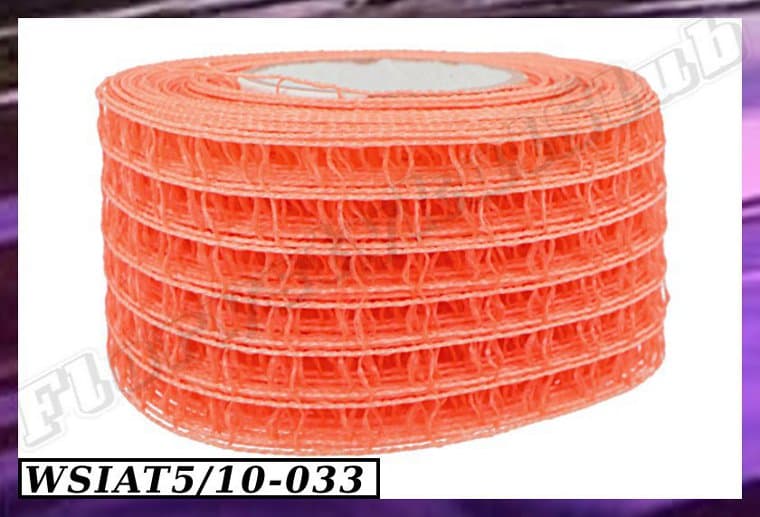 Wstążka siatkowa 5cm/10mb łososiowa