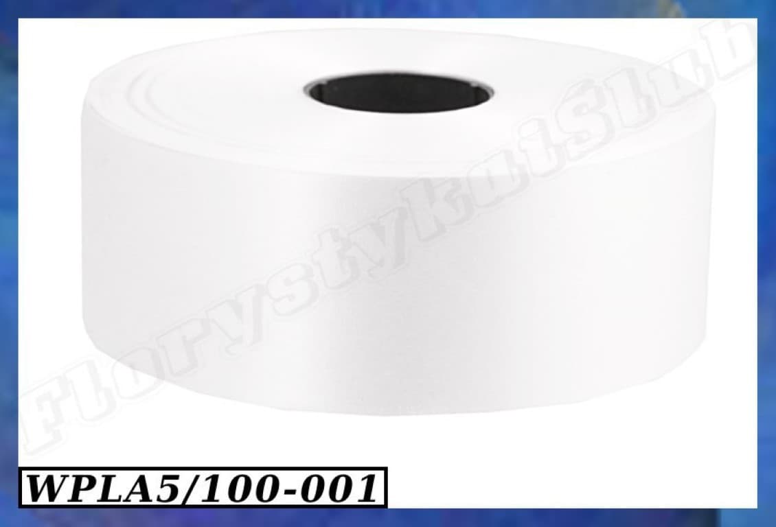 Wstążka Plastikowa  5cm/100m biała perłowa