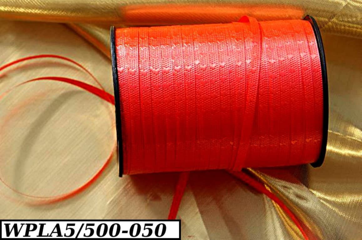 Wstążka Plastikowa do balonów 5mm/500m czerwona