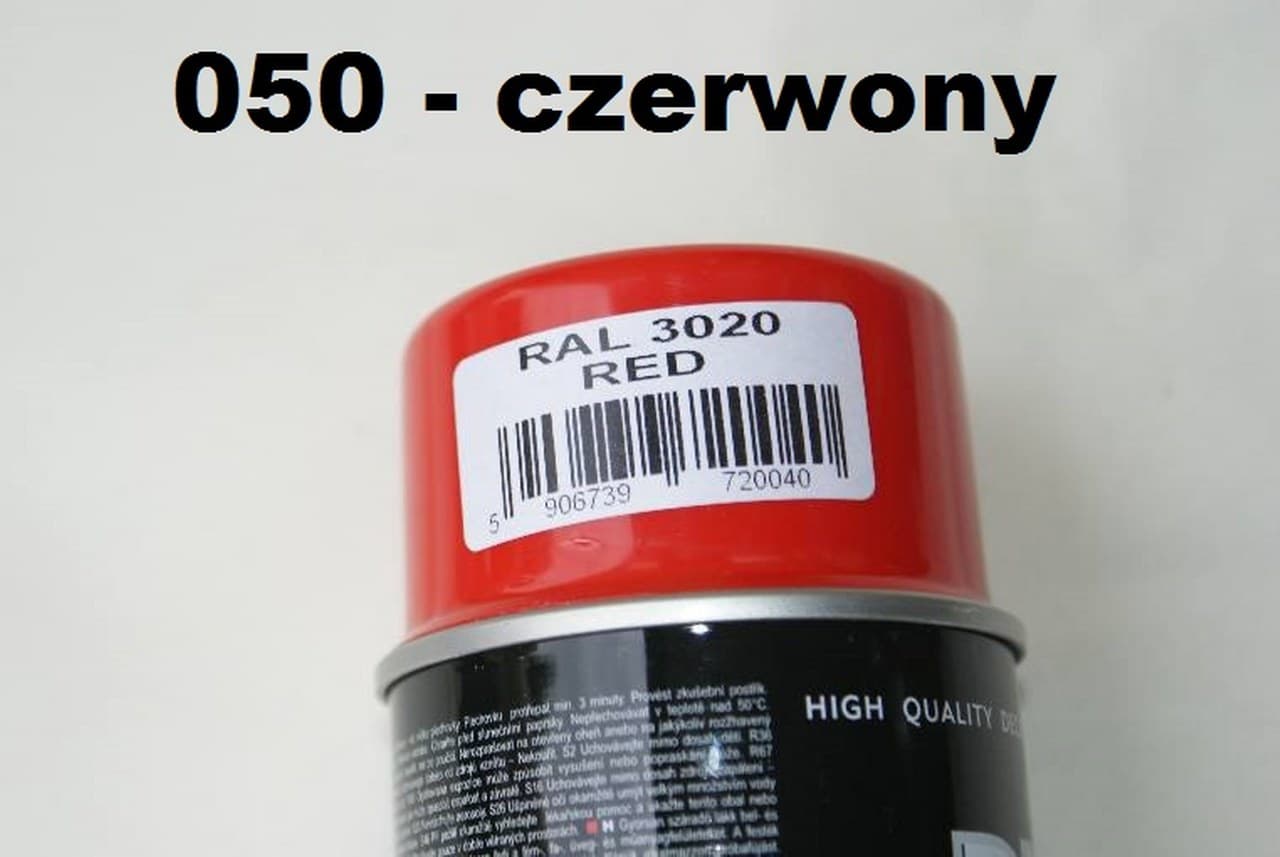Szybkoschnąca farba w sprayu, 400ml, czerwona