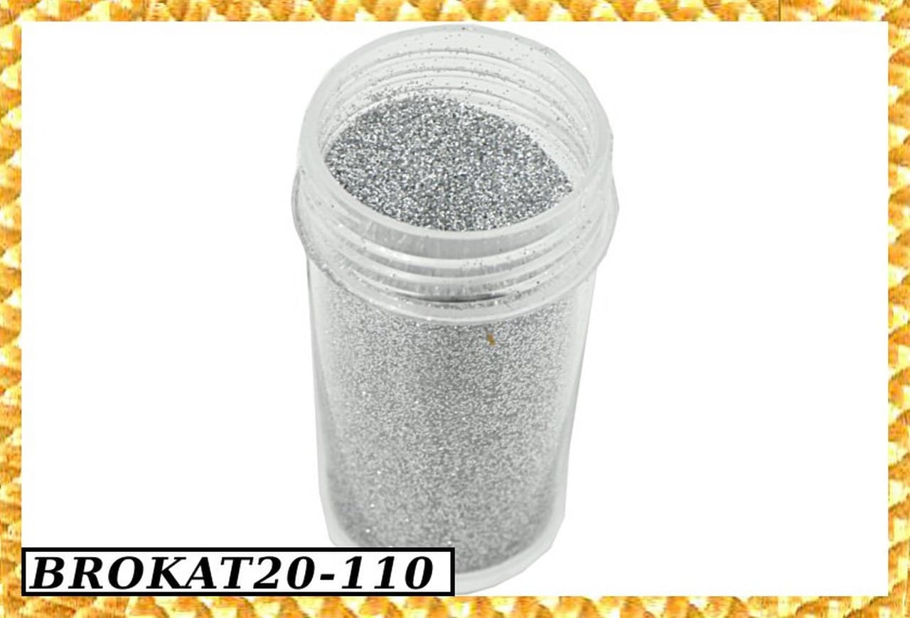 Brokat kosmetyczny Solniczka ok.20gramów, srebro