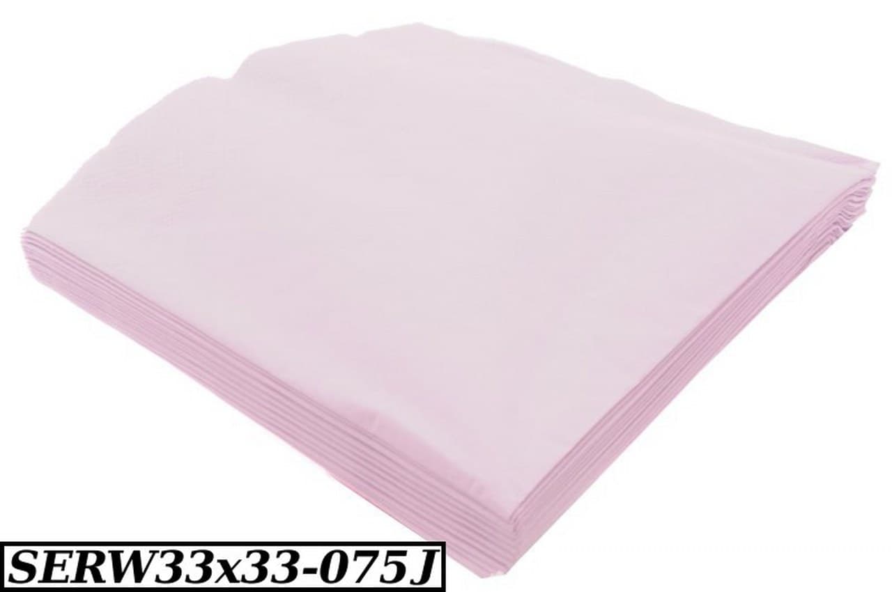 Serwetki Trójwarstwowe, 20szt,  33x33 jasny wrzos