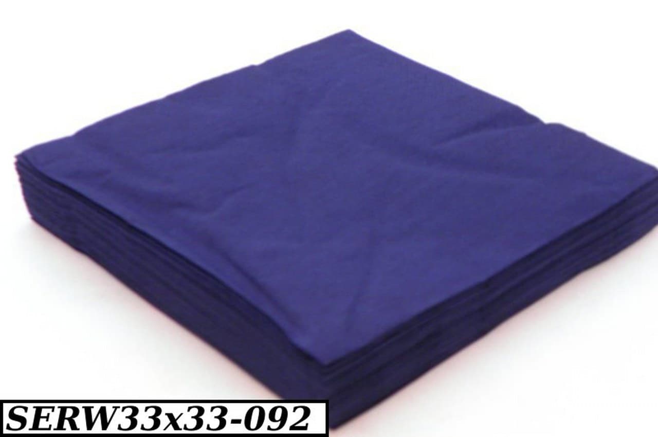 Serwetki Trójwarstwowe, 20szt, 33x33 granatowe