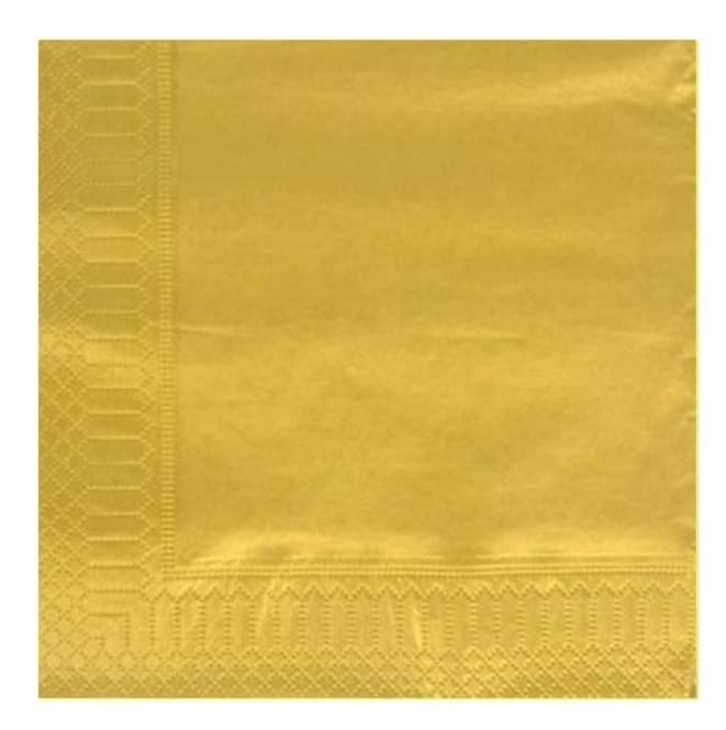 Serwetki Trójwarstwowe, 20szt,  33x33 złote