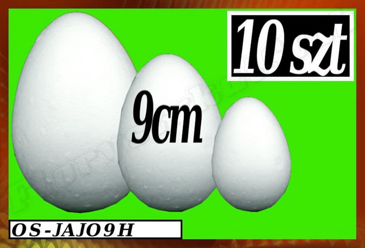 Jajka Styropianowe wys. 9cm/10szt.