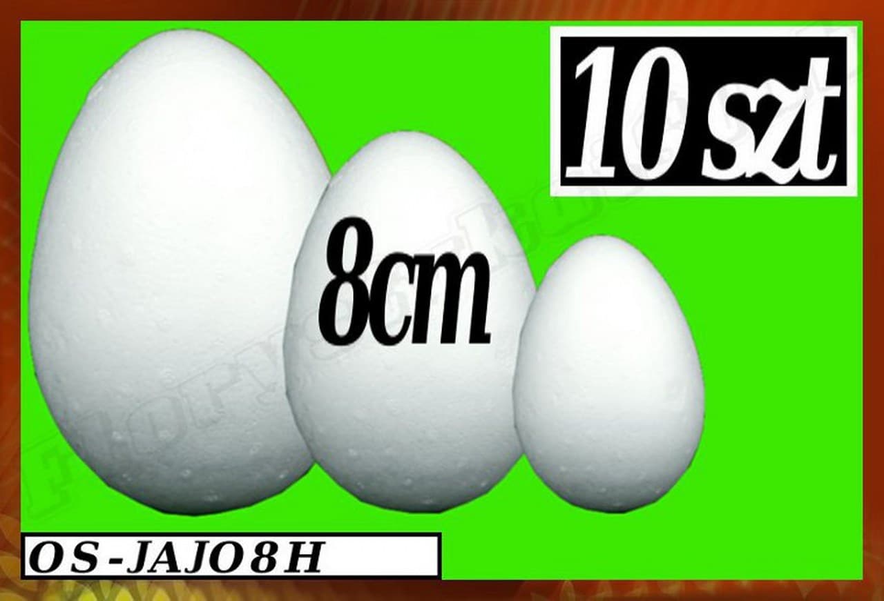 Jajka Styropianowe wys. 8cm/10szt.