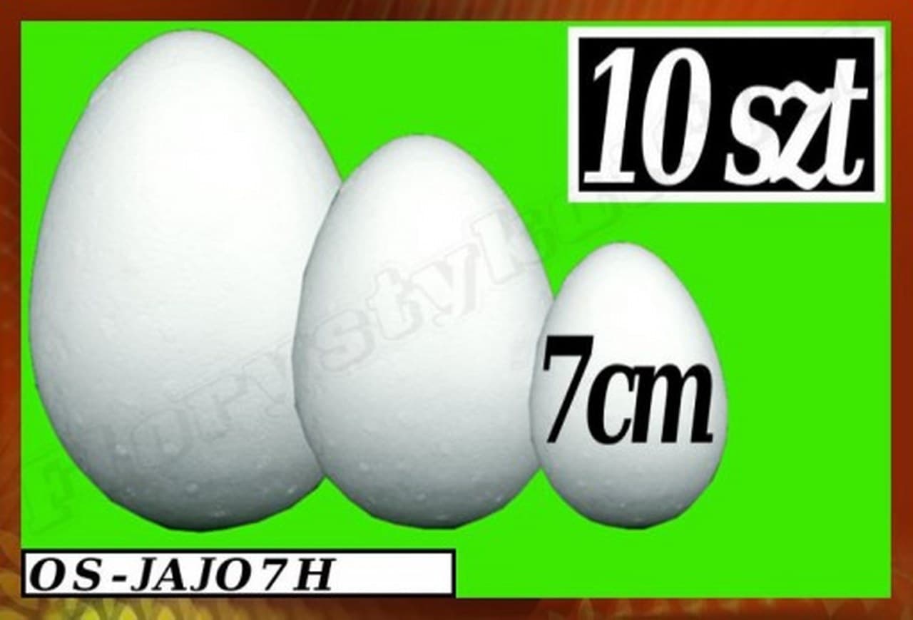 Jajka Styropianowe wys. 7cm/10szt.