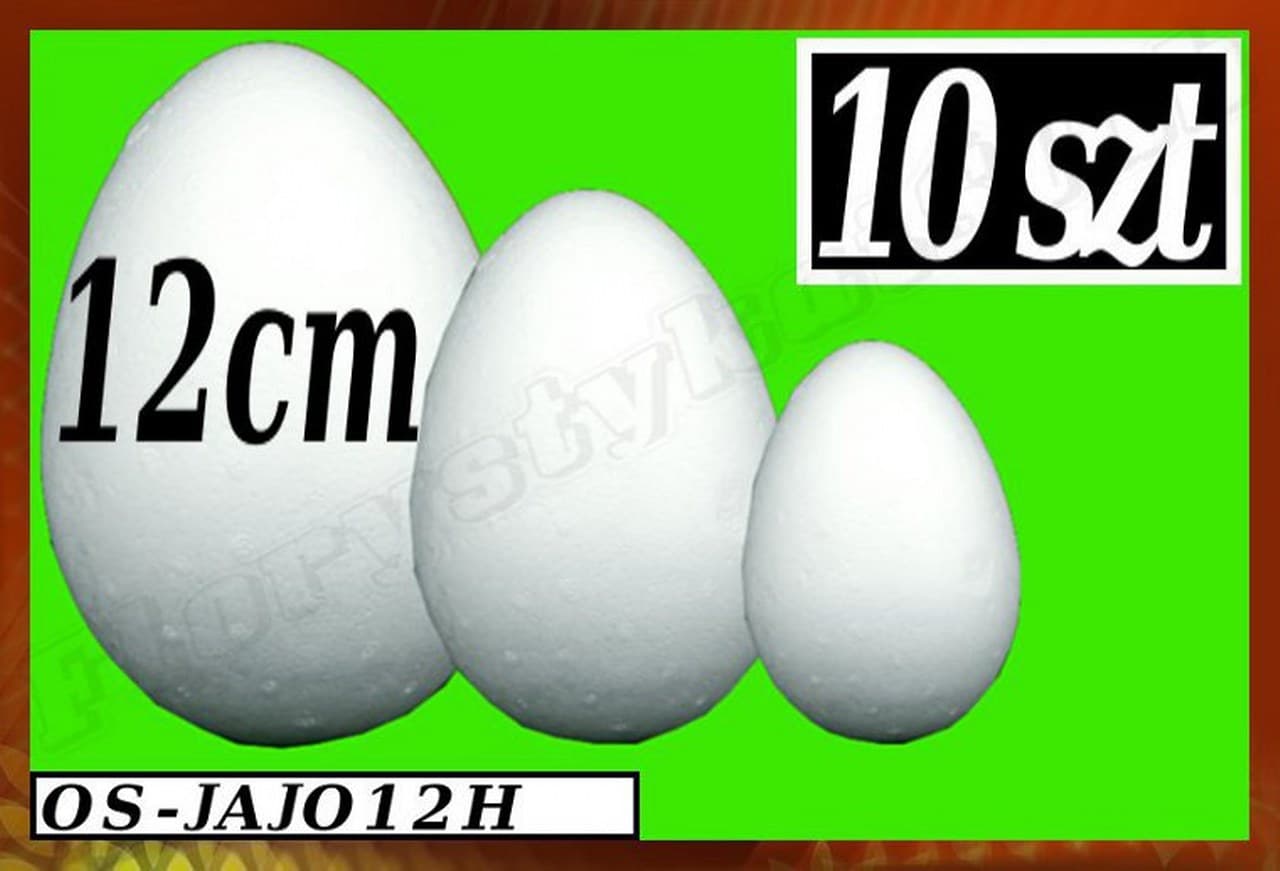 Jajka Styropianowe wys. 12cm/10szt.