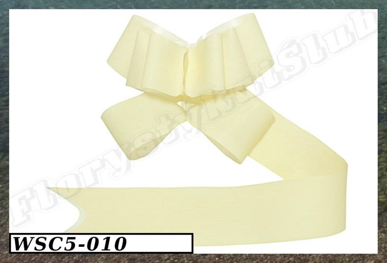 Wstążka Ściągana 5cm/10szt, kremowa