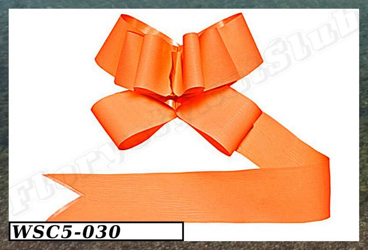 Wstążka Ściągana 5cm/10szt, pomarańczowa