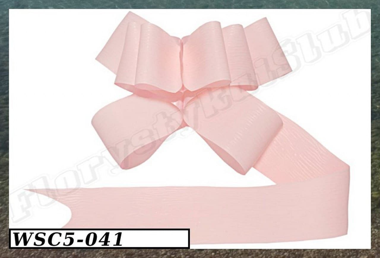 Wstążka Ściągana 5cm/10szt, jasnoróżowa