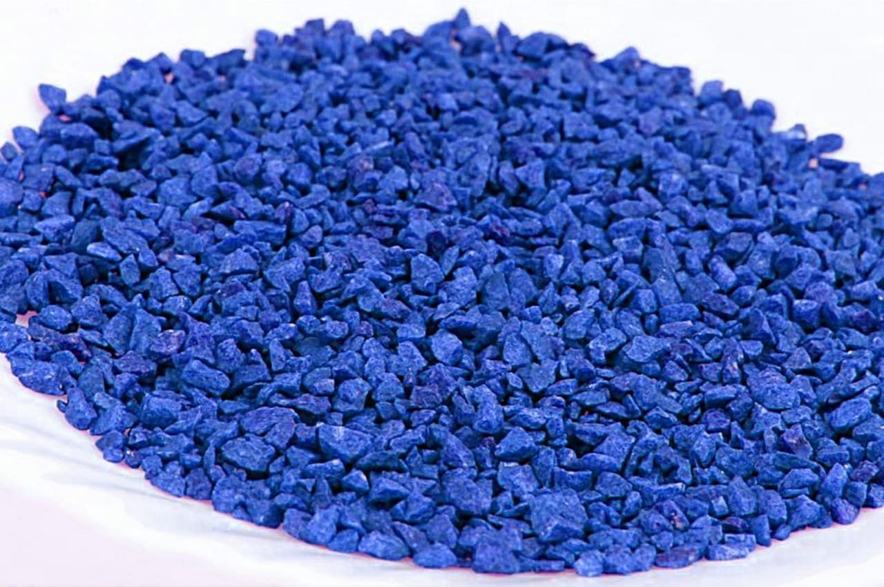 Marmur granulat kwarcowy, 2-4mm, 0,5kg, niebieski