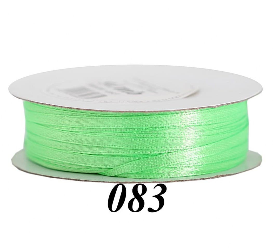Wstążka satynowa 3mm/91mb, seledynowa