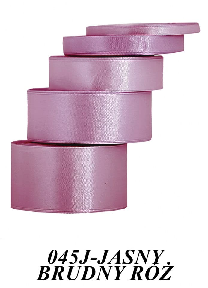 Wstążka satynowa 38mm/32mb j.brudny róż