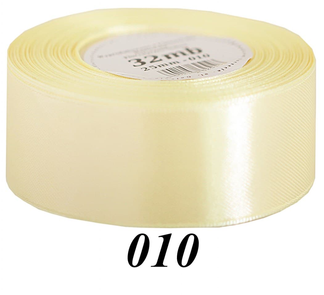 Wstążka satynowa 50mm/32mb, kremowa