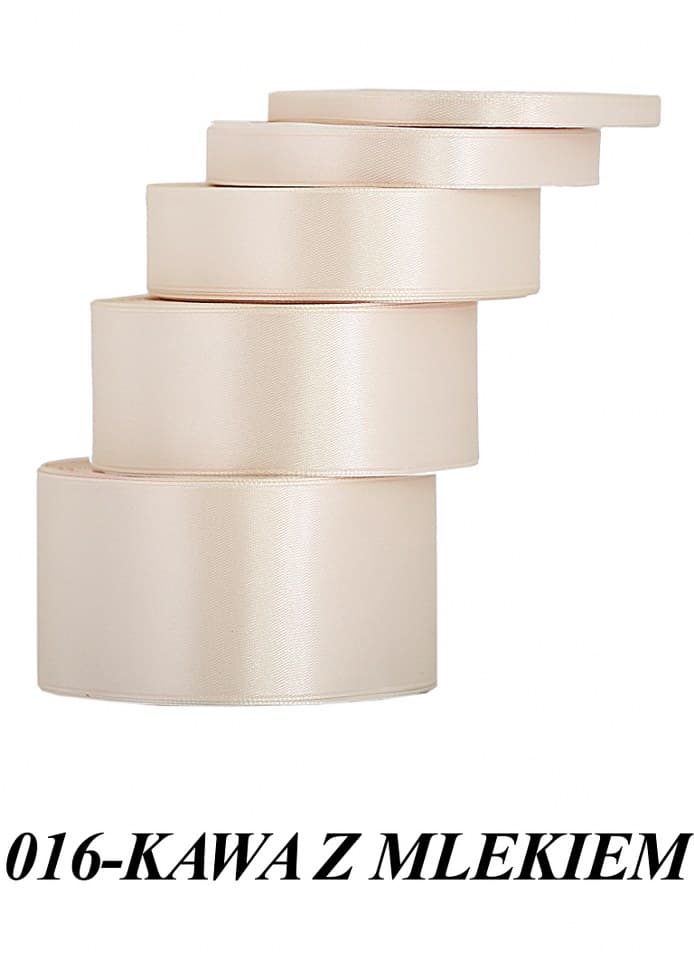 Wstążka satynowa 50mm/32mb, kawa/mleko