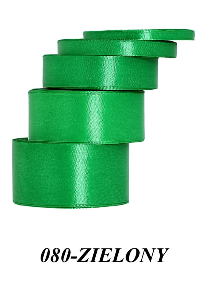 Wstążka satynowa 50mm/32mb, zielona