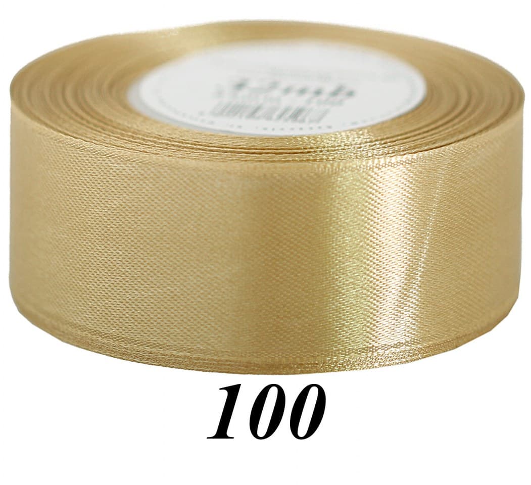 Wstążka satynowa 50mm/32mb, złota