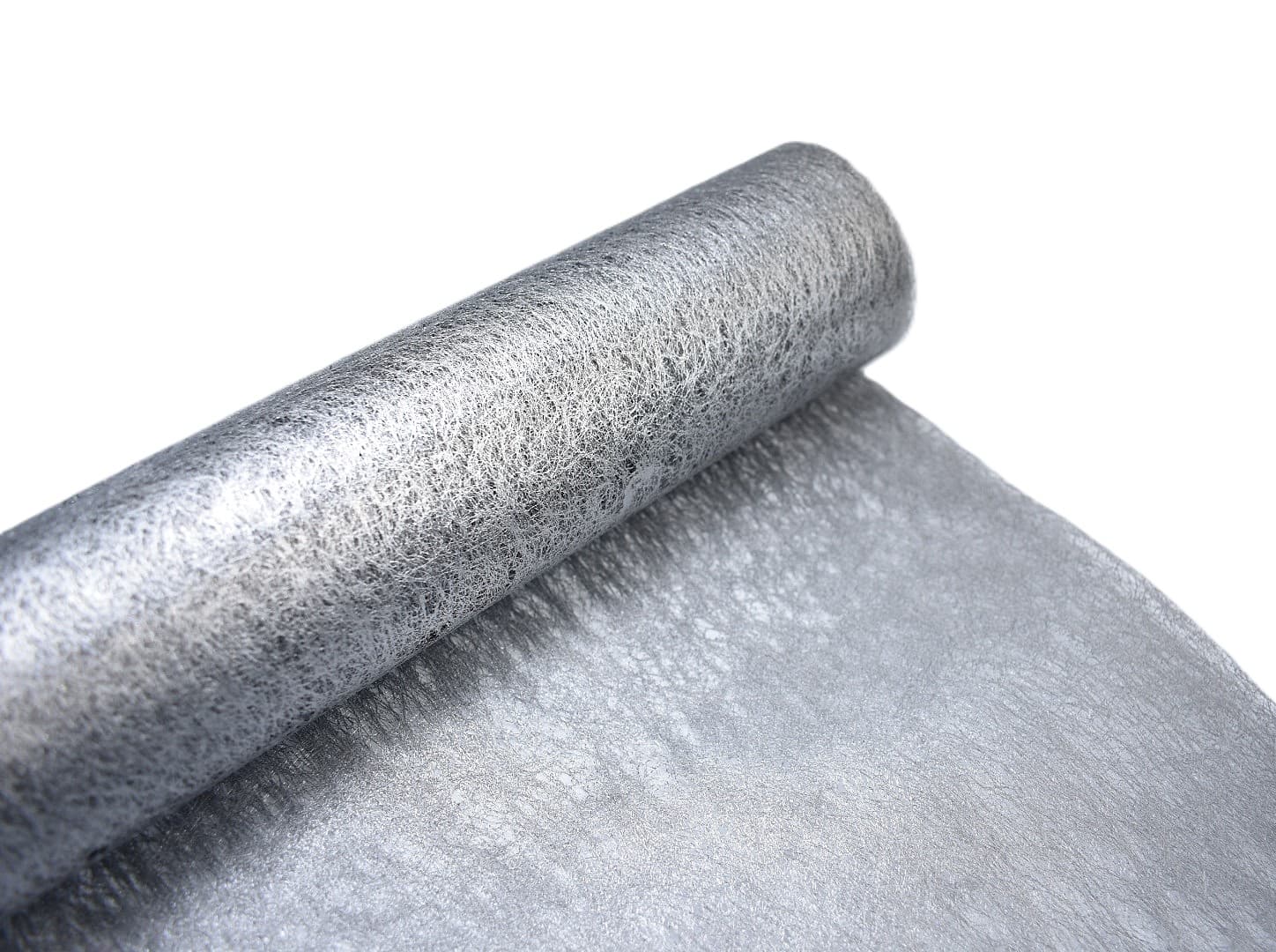 Flizelina metalizowana,  50cm/8mb, srebrna