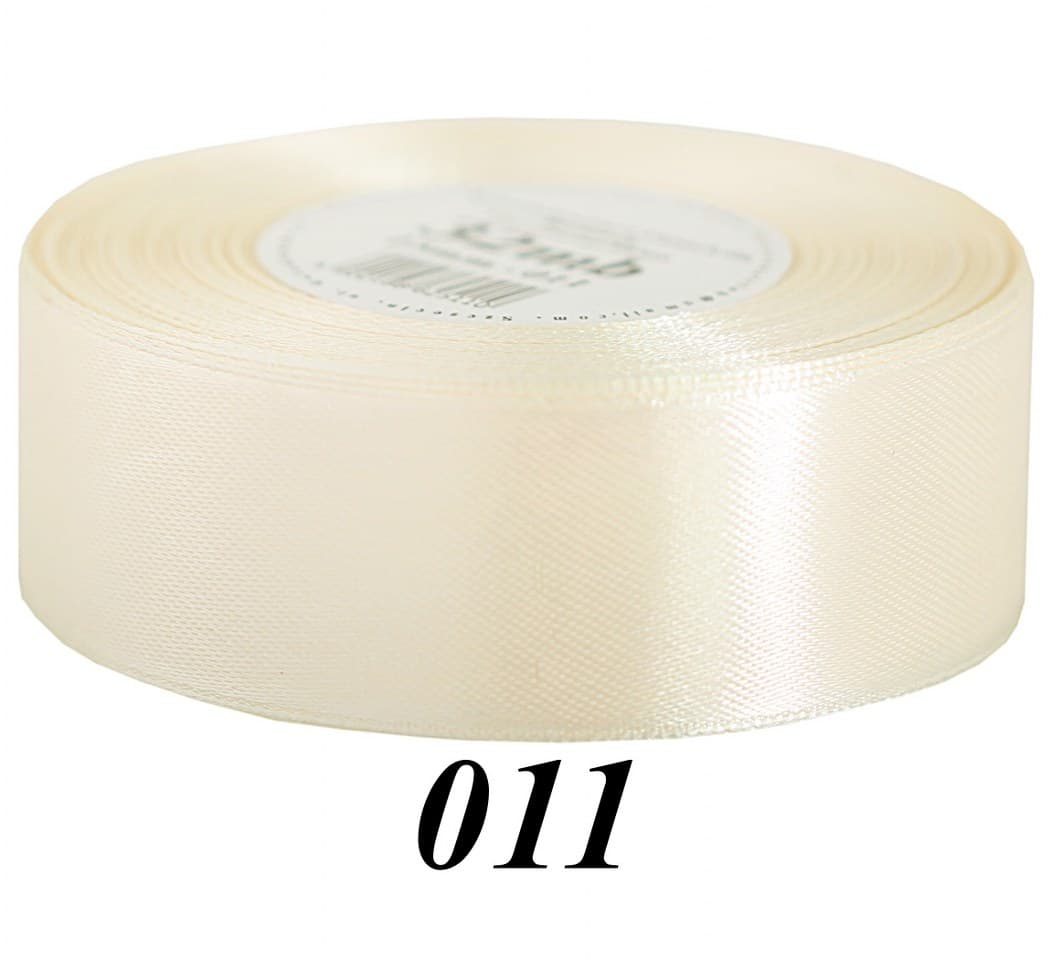 Wstążka satynowa 38mm/32mb, jasnokremowa