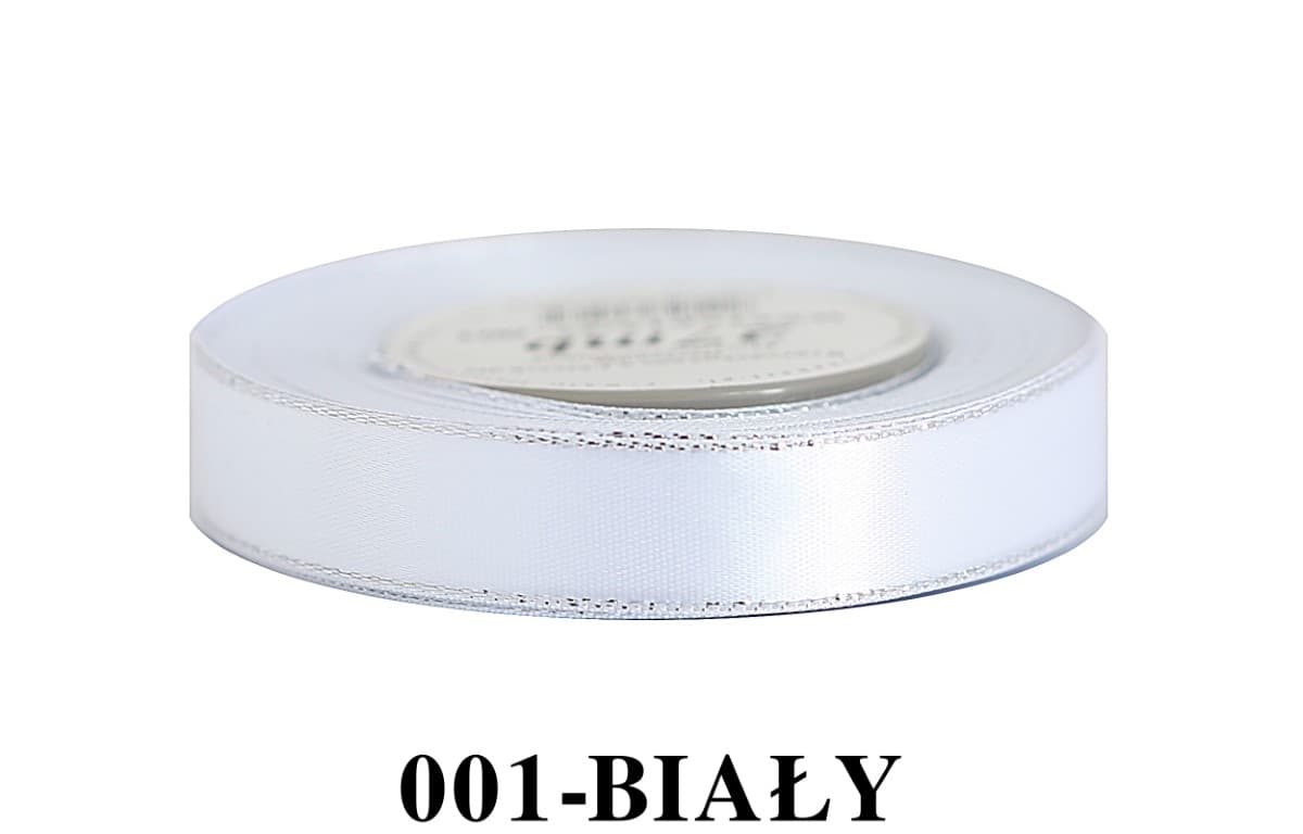Wstążka satynowa SP 25mm/27mb biała
