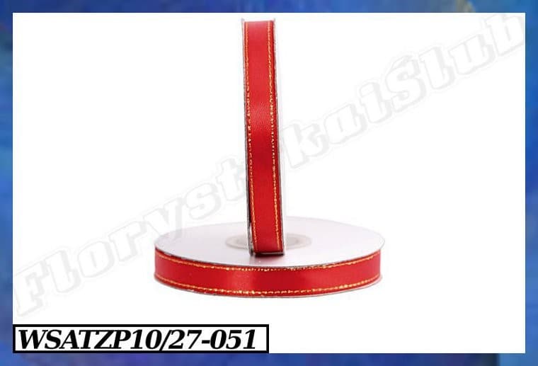 Wstążka satynowa ZP 10mm/27mb jasnoczerwona