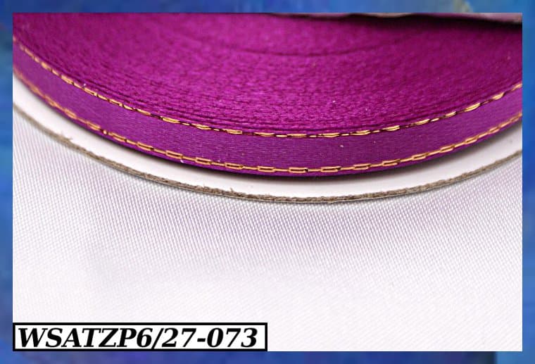Wstążka satynowa ZP 6mm/27mb śliwkowa