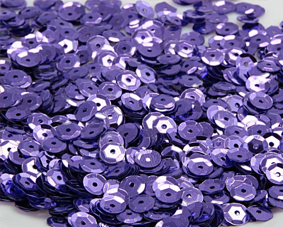 Cekiny 6mm/15gram wrzosowy błyszczący