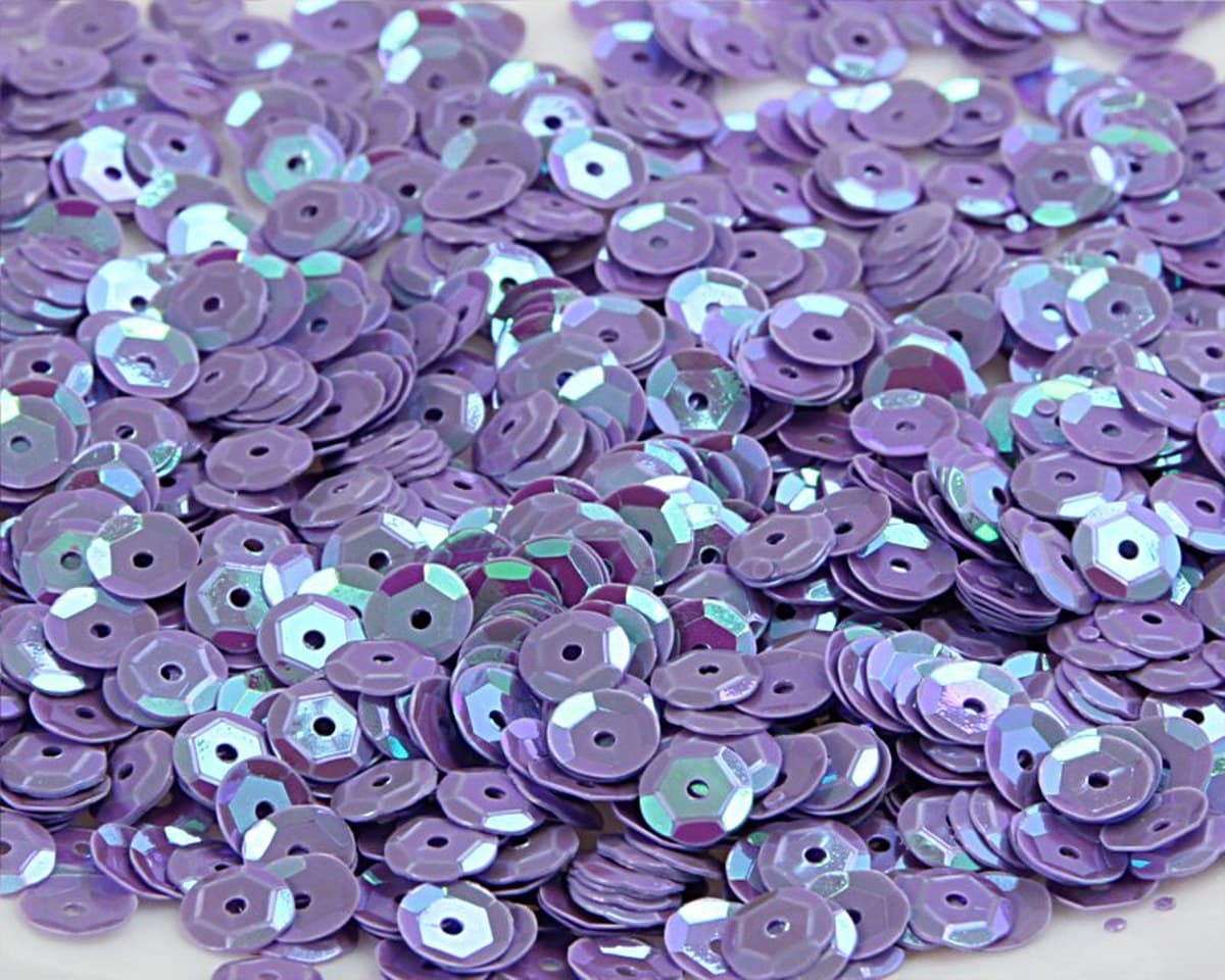 Cekiny 6mm/15gram wrzosowy mieniący